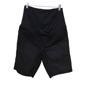 Isabel‎ Maternity Bermuda Denim Crossover Panel Shorts 6